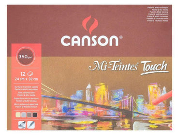 Canson MI-Teintes Touch Pastel Paper Pad 350gsm The Stationers